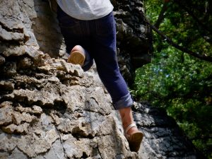 Climbing rocks